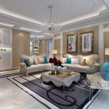 鄭州潤城132平新古典風(fēng)格裝修 三室兩廳的典雅空間設(shè)計(jì)