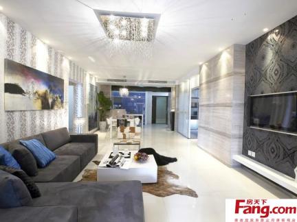 現代簡約小客廳裝修靈感 2017年房天下裝修效果圖精選